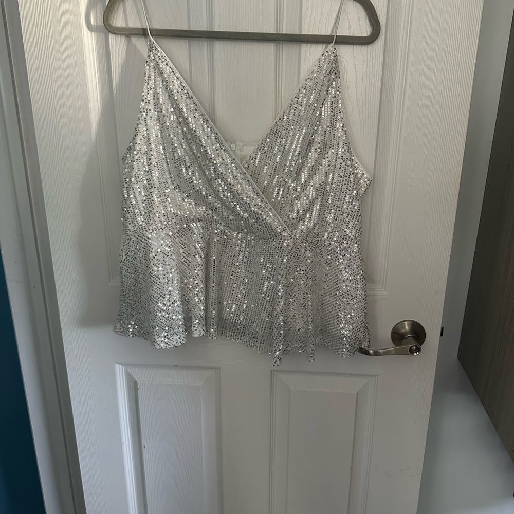 New SHEIN dressy tank. Sparkly.